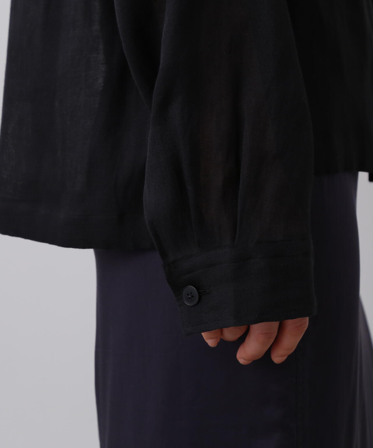 YLÈVE / COTTON SILK DOUBLE ORGANDY SHIRT