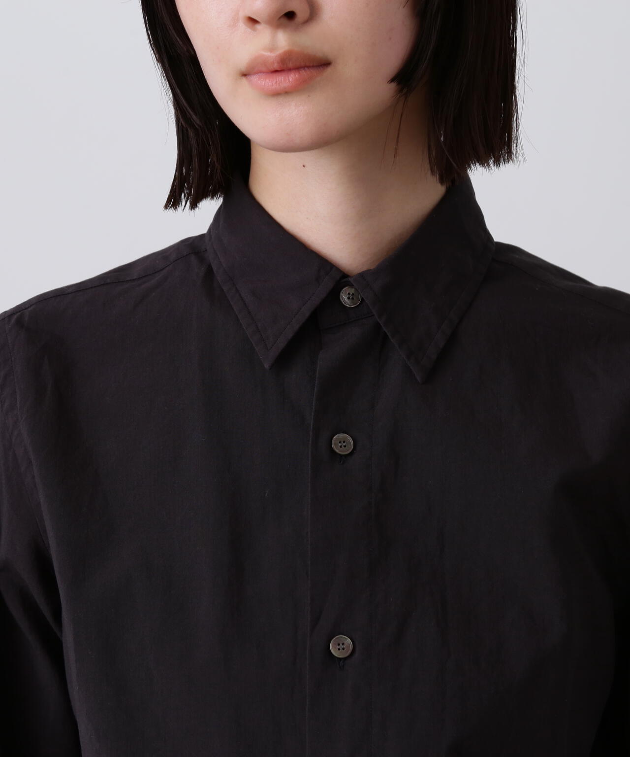 YLEVE / COTTON MILLED LAWN SHIRT