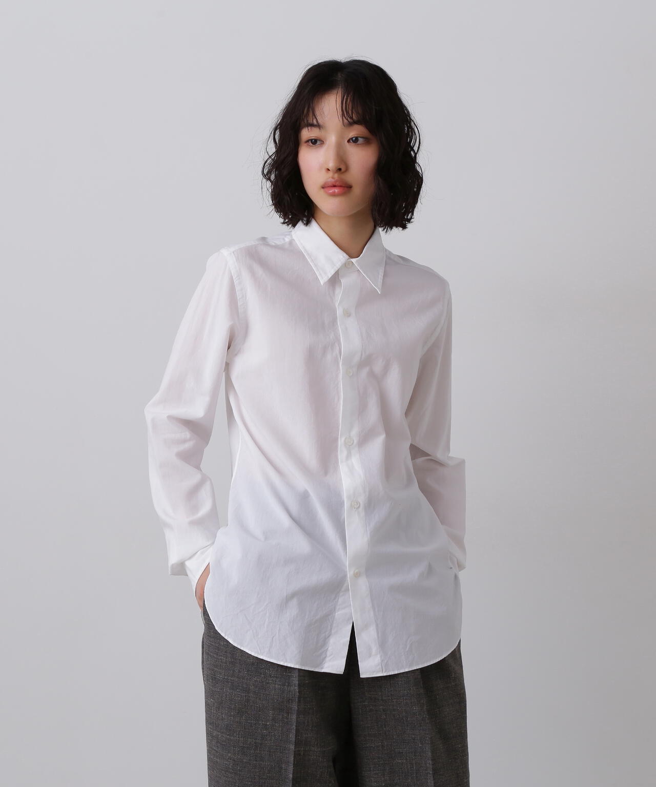 YLEVE / COTTON MILLED LAWN SHIRT