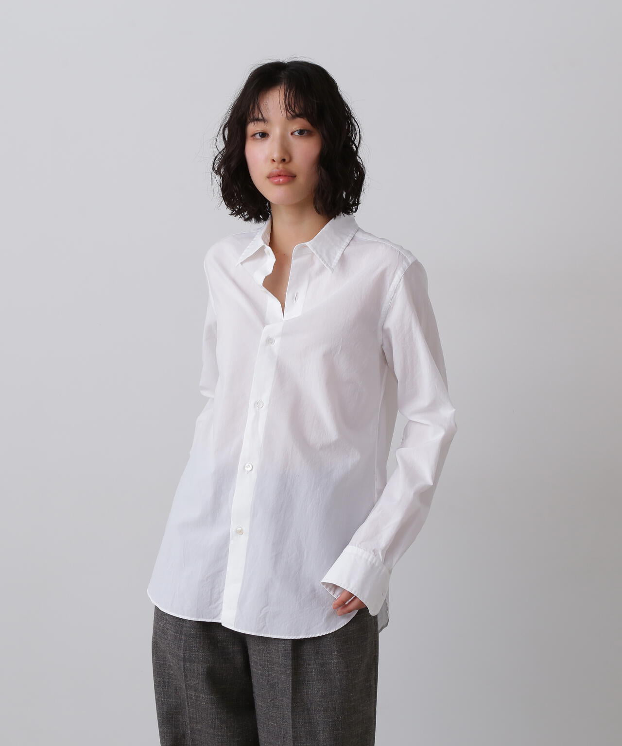YLEVE / COTTON MILLED LAWN SHIRT