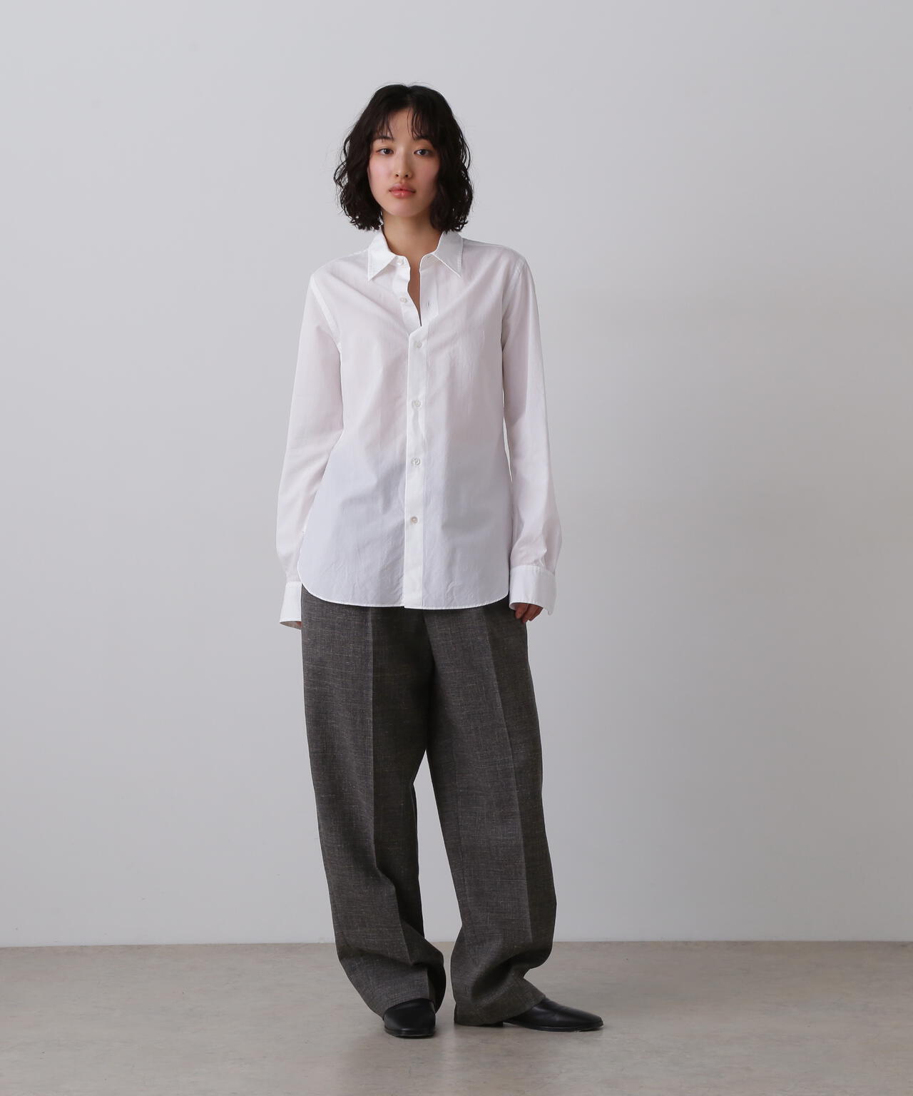 YLEVE / COTTON MILLED LAWN SHIRT