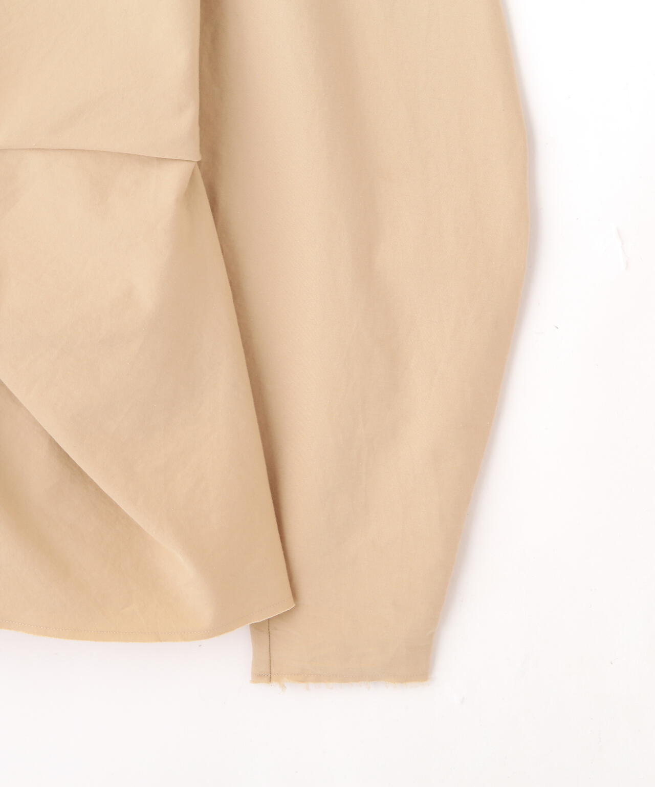 YLÈVE / OMI BLEACHED COTTON TWILL TWIST BLOUSE