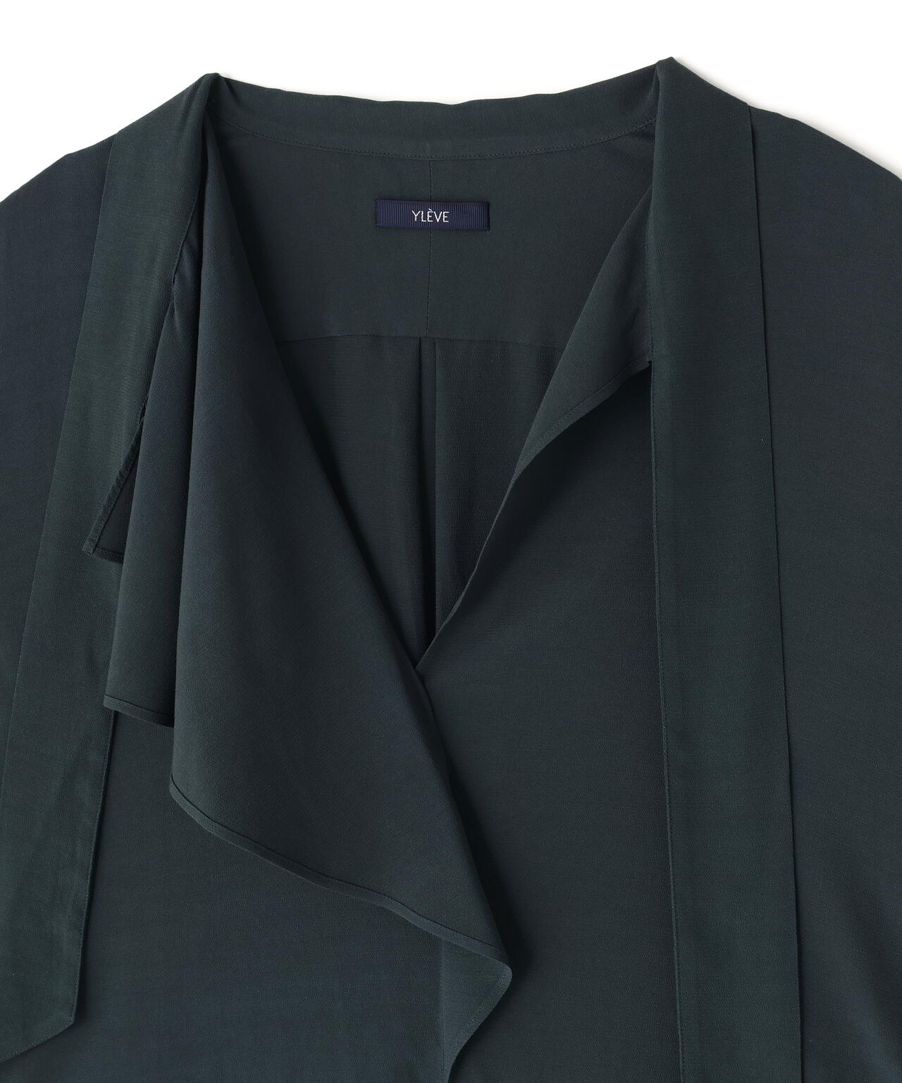 YLÈVE / RAYON DE CHINE RUFFLE BLOUSE