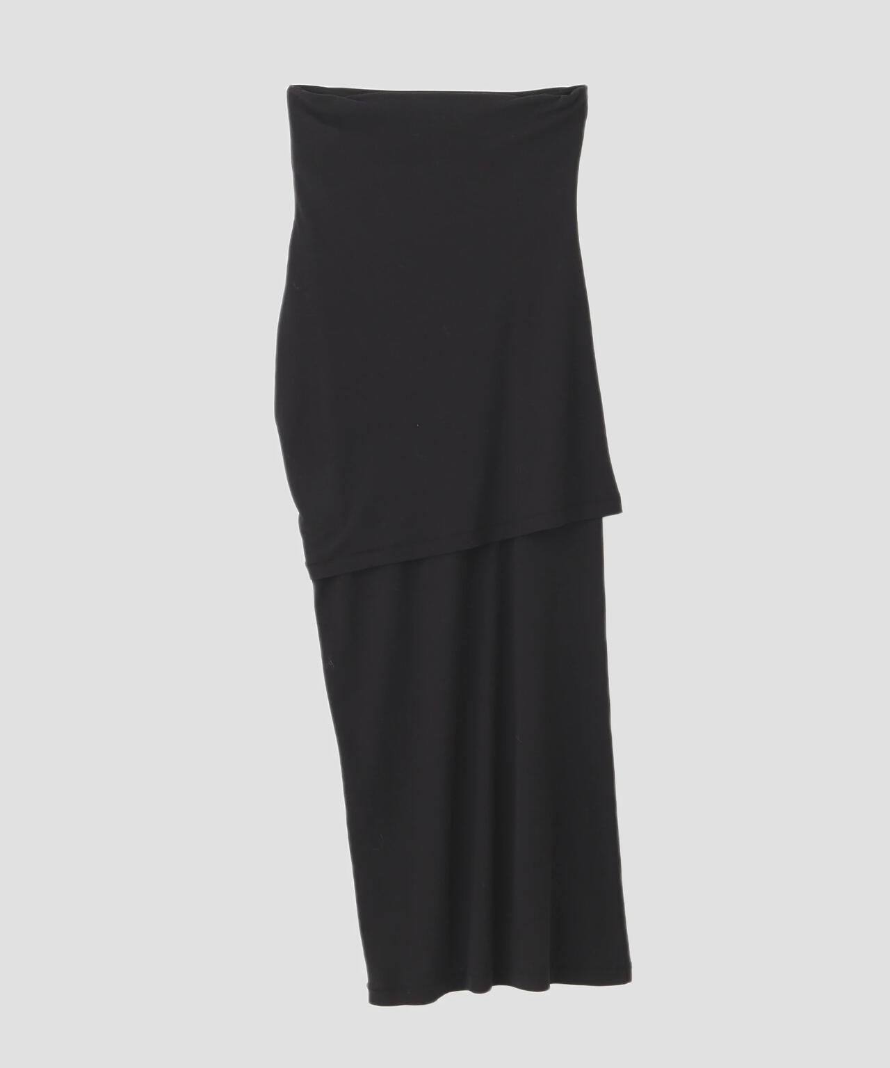 YLEVE / 80/2 HIGH-TWISTED GAUZE BARE JERSEY ONE PIECE SKIRT