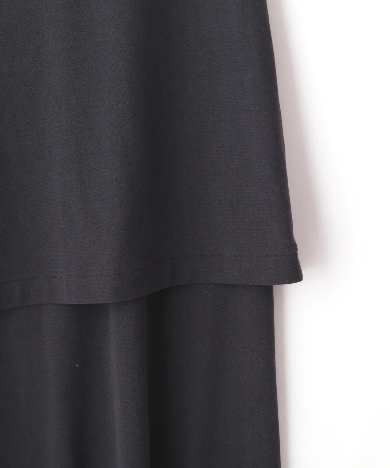 YLÈVE / 80/2 HIGH-TWISTED GAUZE BARE JERSEY ONE PIECE SKIRT