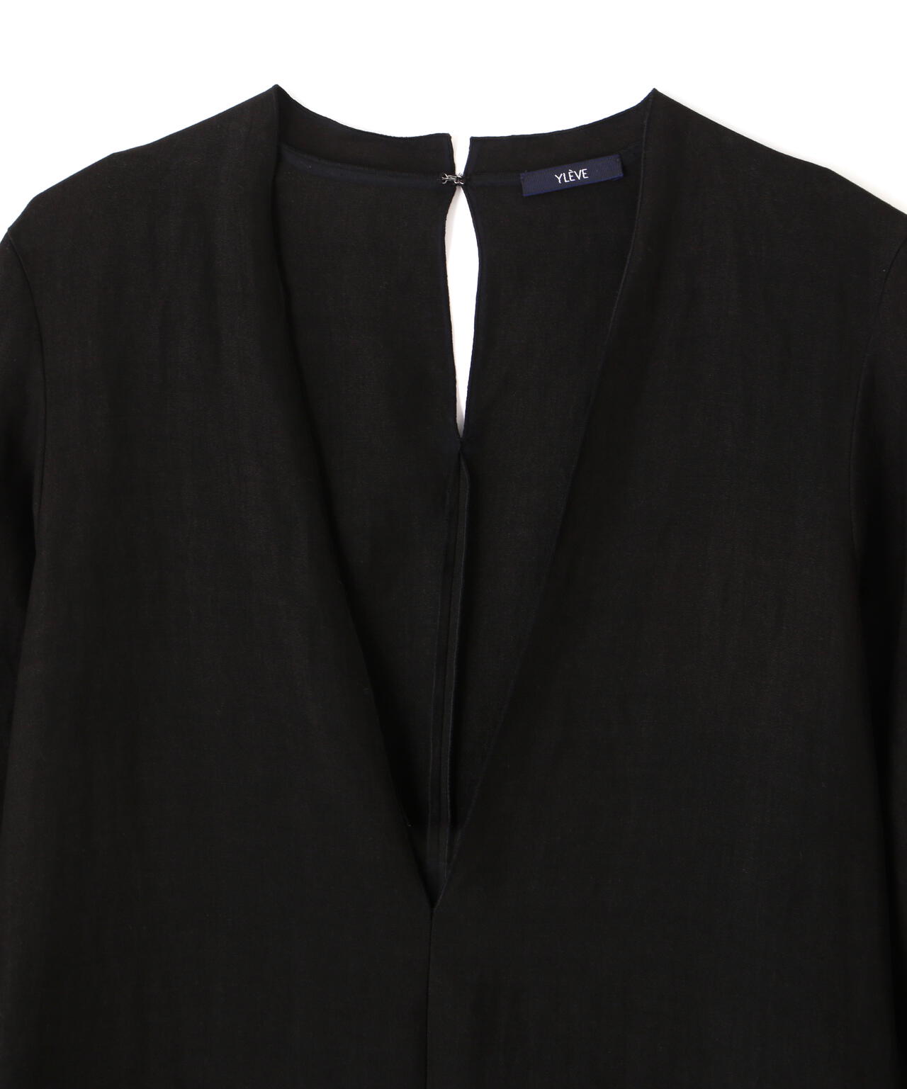 YLEVE / TENCEL LINEN V NECK ONE PIECE