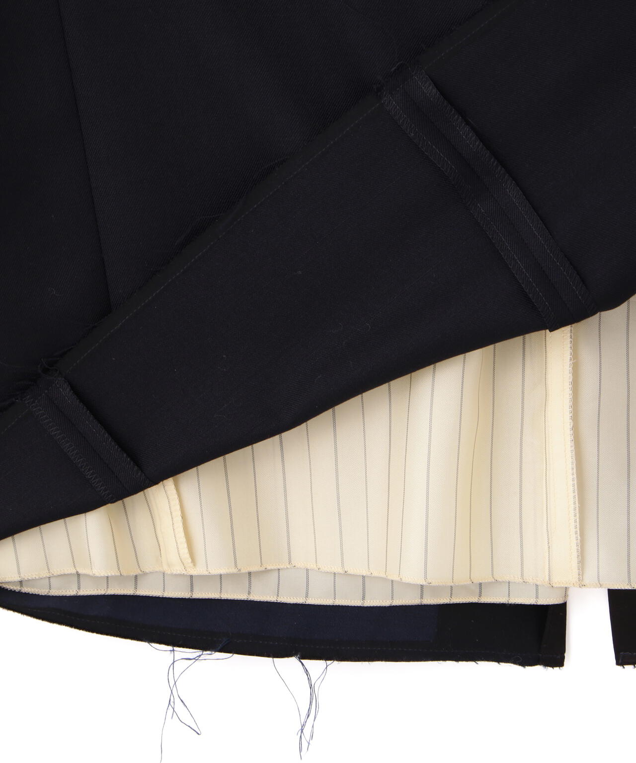 YLÈVE / WOOL MOHAIR GABA x VISCOSE COTTON SATIN ONE PIECE