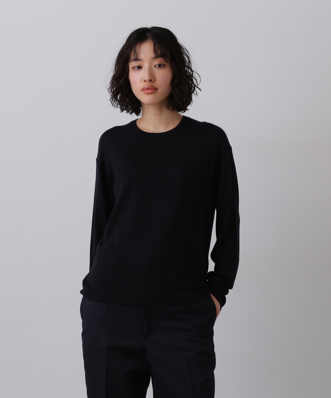 YLÈVE / SUPERFINE 120’S WOOL KNIT PULL OVER