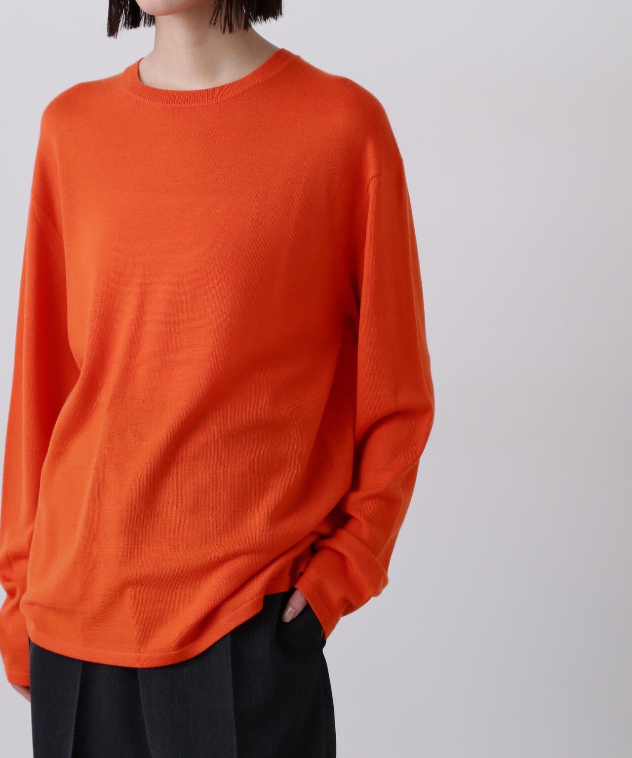 YLÈVE / SUPERFINE 120’S WOOL KNIT PULL OVER