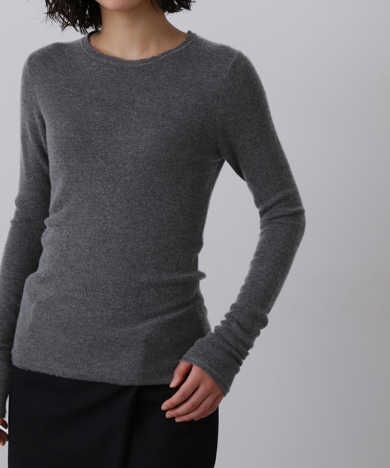 YLÈVE / CASHMERE SILK KNIT PULL OVER