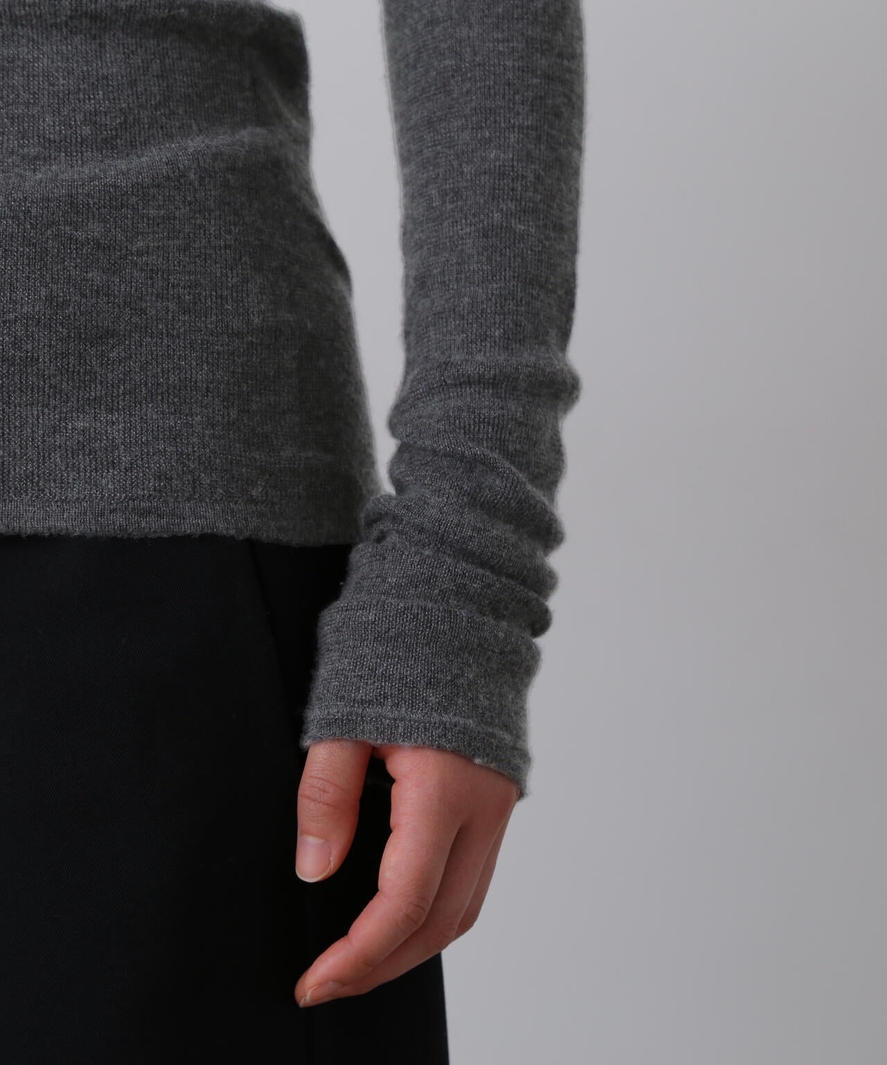 YLÈVE / CASHMERE SILK KNIT PULL OVER