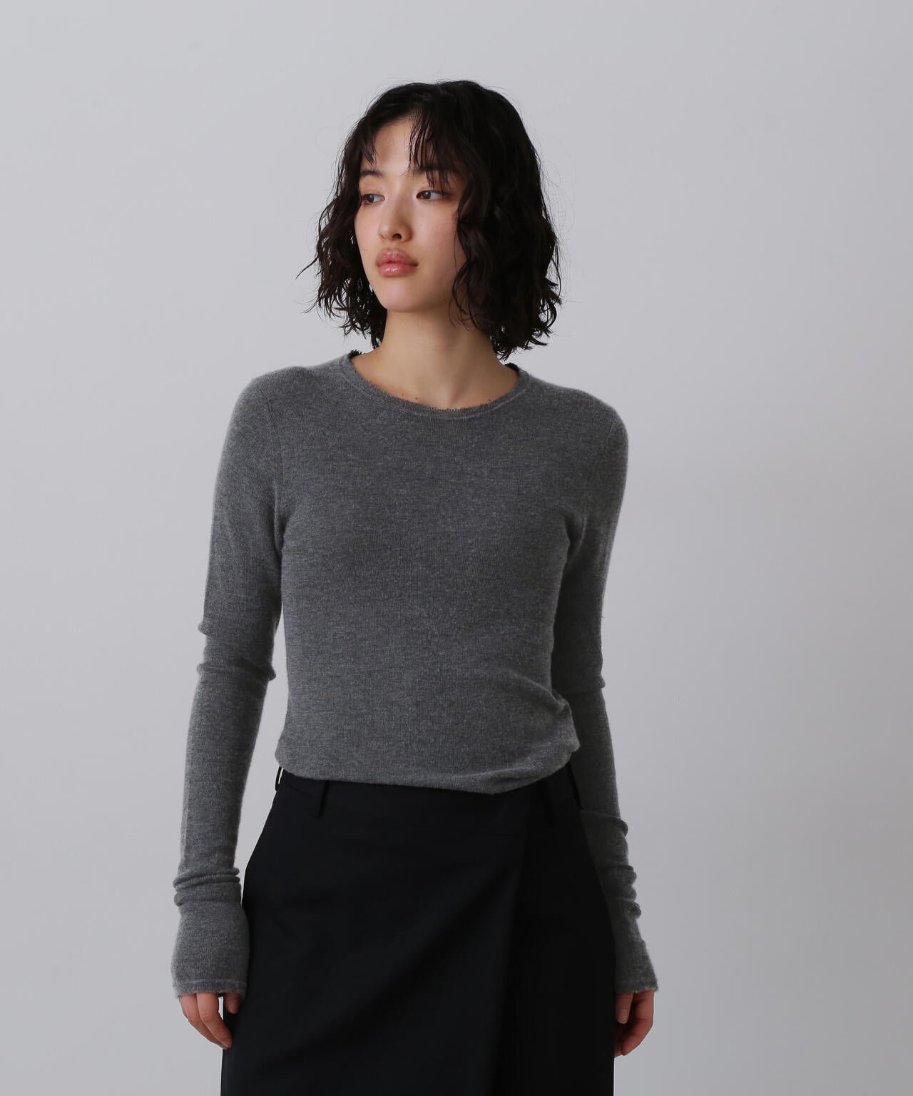 YLÈVE / CASHMERE SILK KNIT PULL OVER