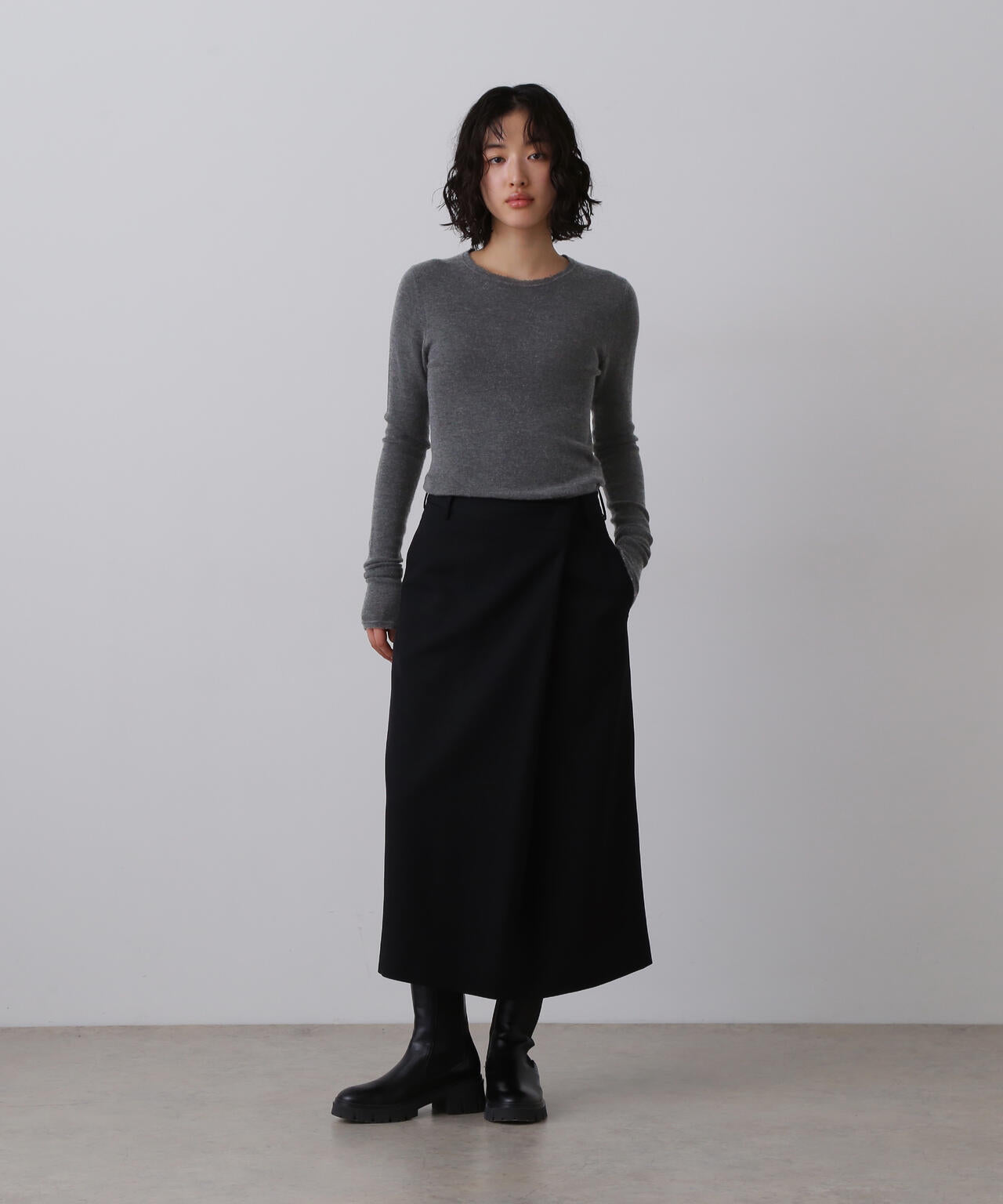 YLÈVE / CASHMERE SILK KNIT PULL OVER