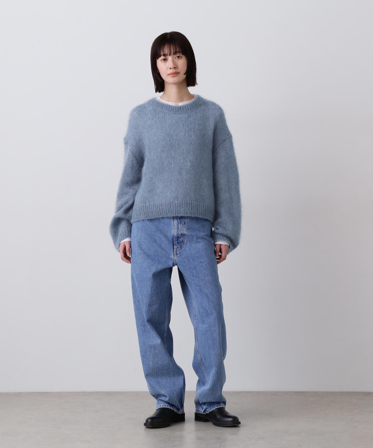 YLÈVE / MOHAIR SILK KNIT PULL OVER