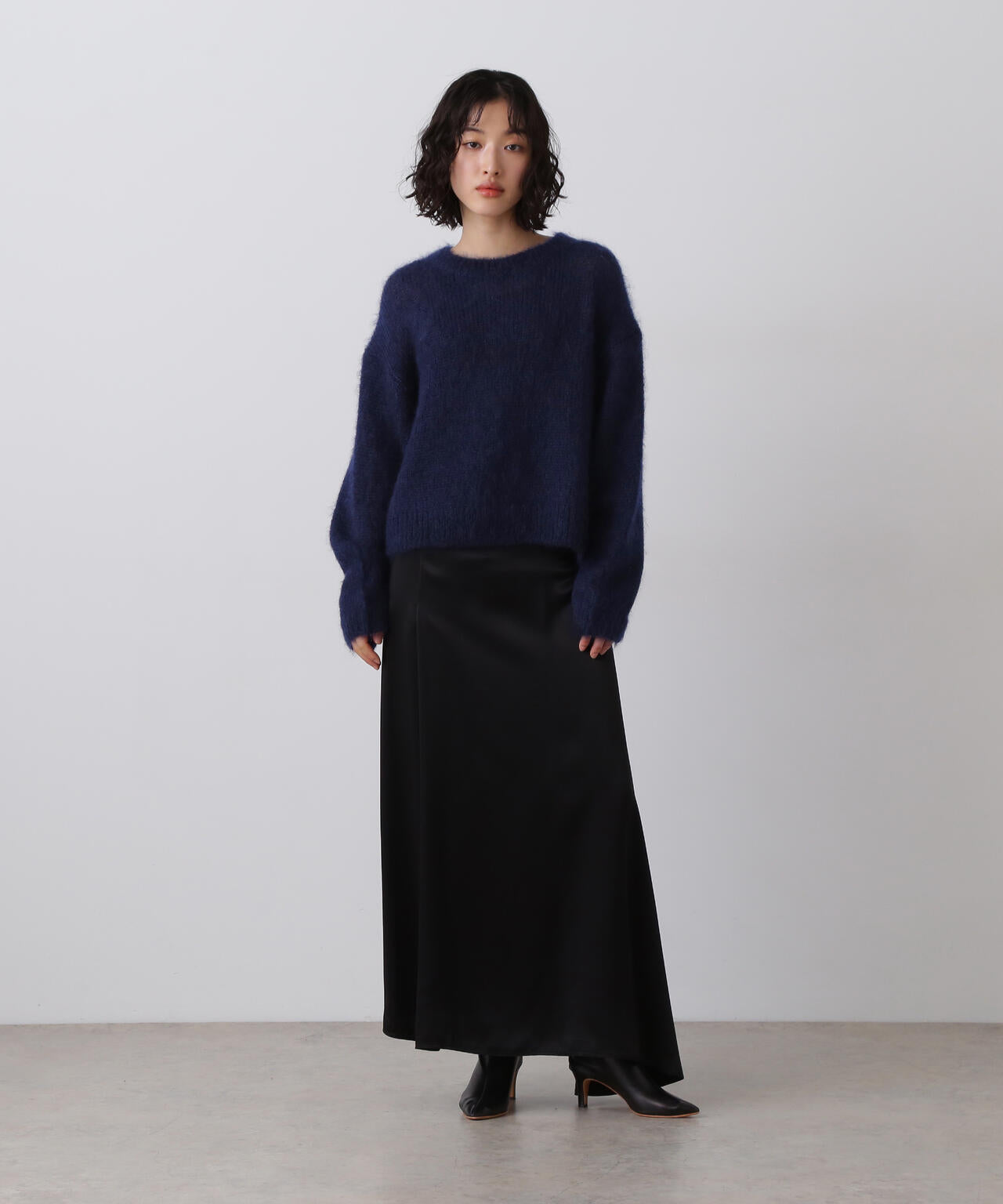 YLÈVE / MOHAIR SILK KNIT PULL OVER