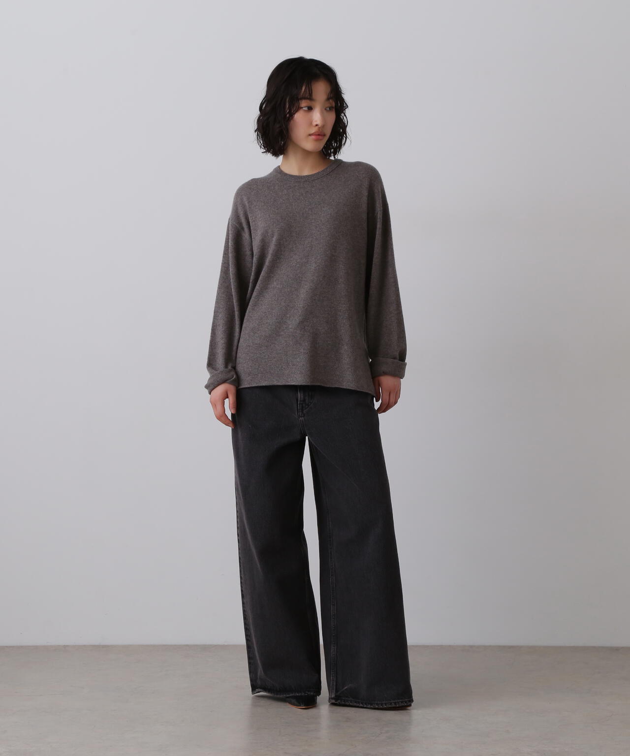 YLÈVE / CASHMERE KNIT T‐SHIRT