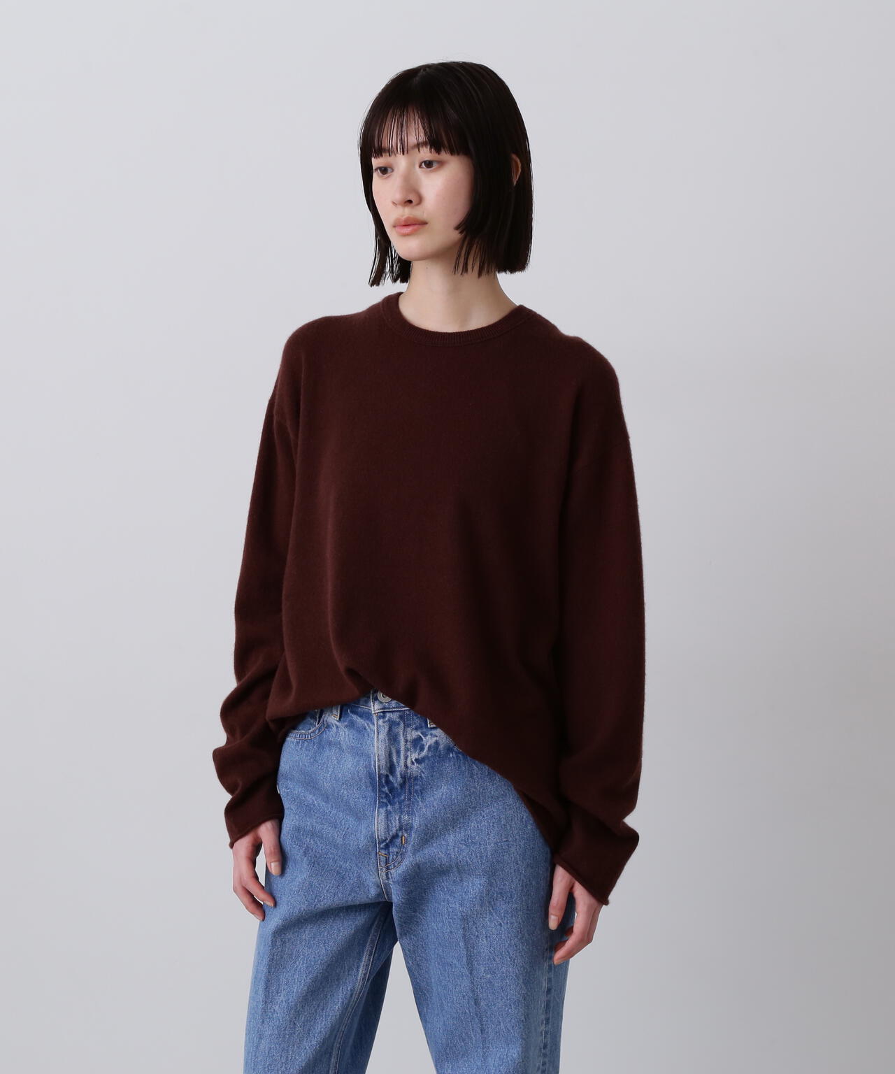 YLÈVE / CASHMERE KNIT T‐SHIRT