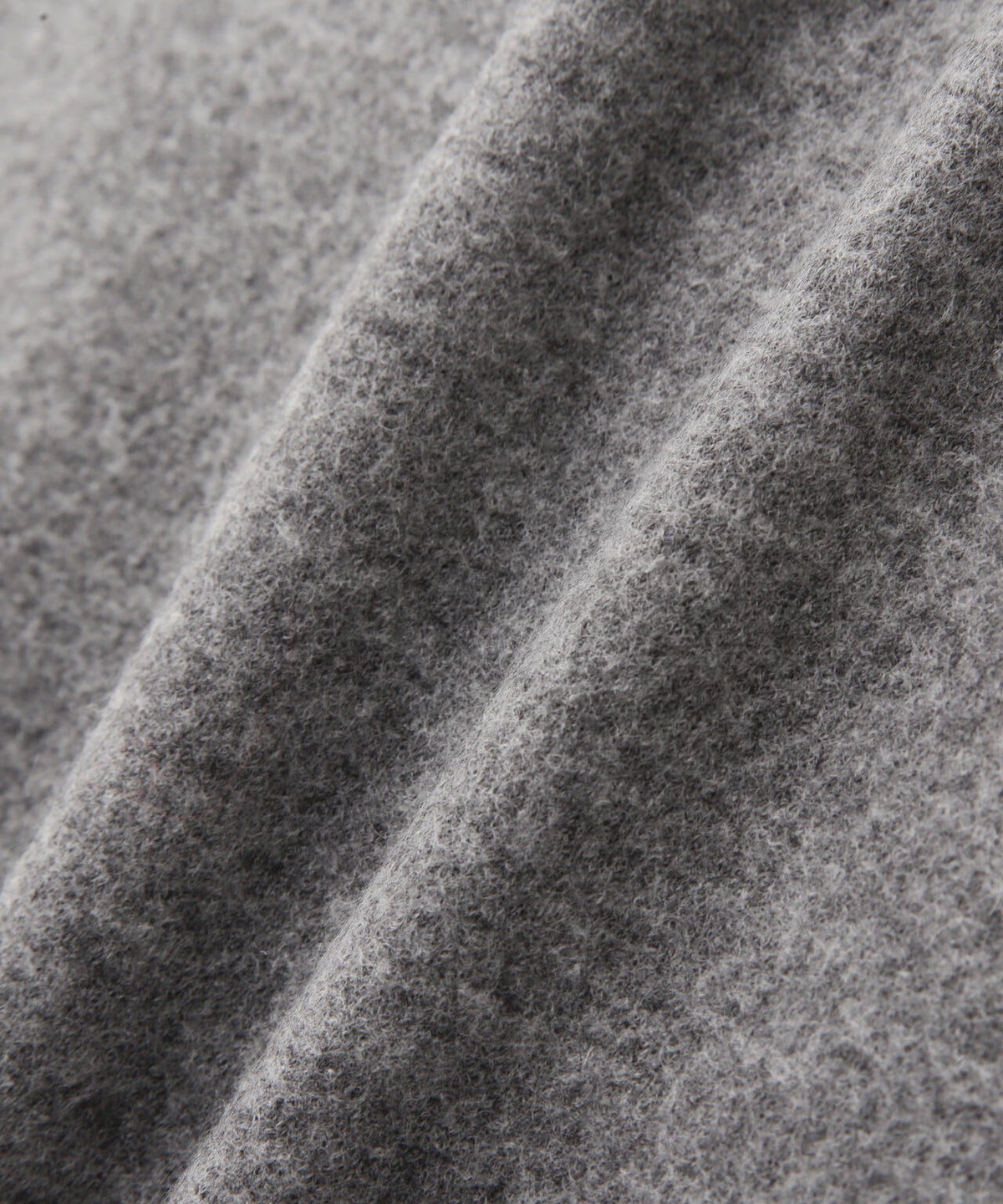 YLEVE / ULTRAFINE MERINO MILLED WOOL KNIT HALF ZIP PULL OVER