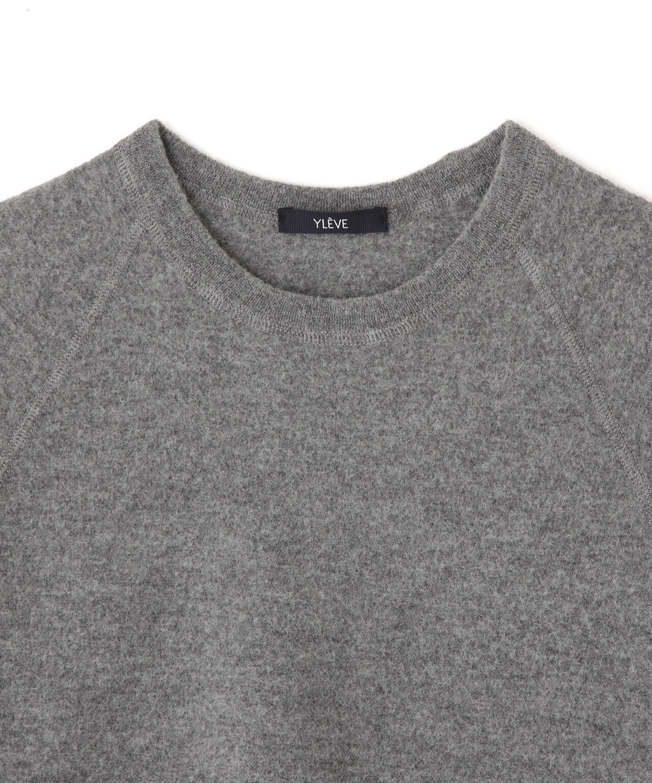YLEVE / ULTRAFINE MERINO MILLED WOOL KNIT PULL OVER