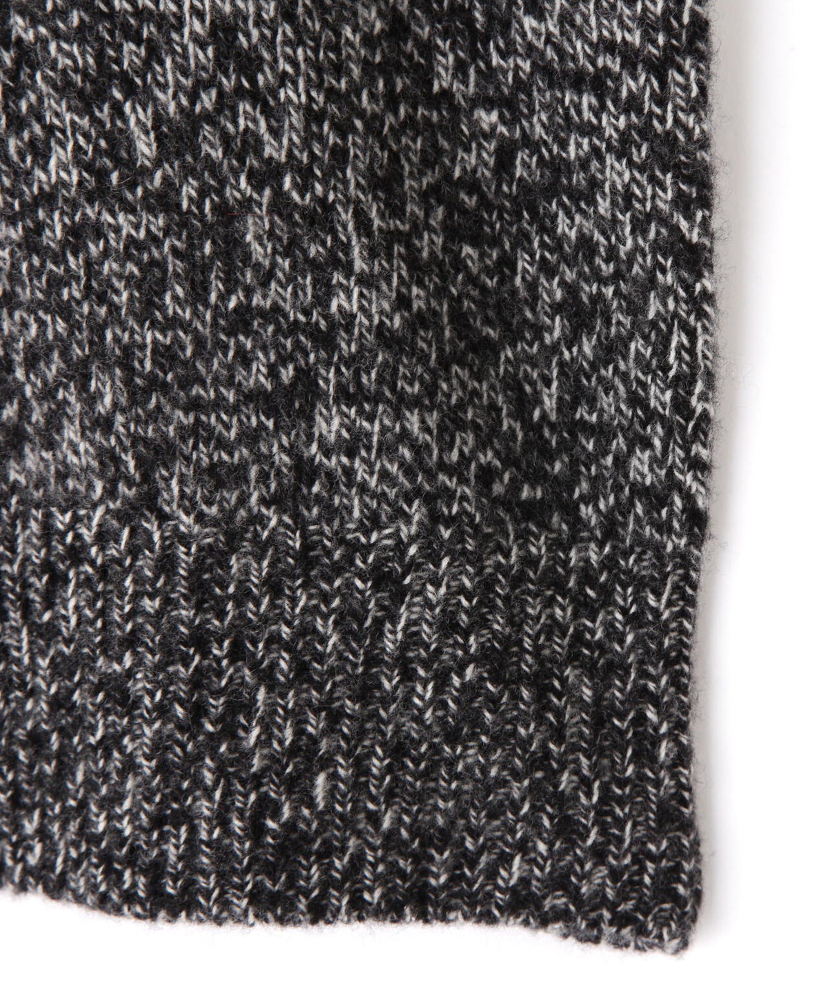 YLEVE / WOOL CASHMERE MELANGE KNIT FULL ZIP PULL OVER
