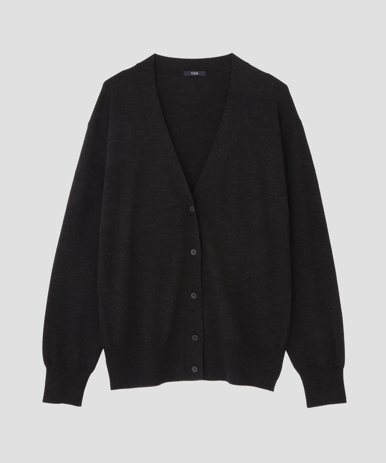 YLÈVE / SUPERFINE 120’S WOOL KNIT CARDIGAN