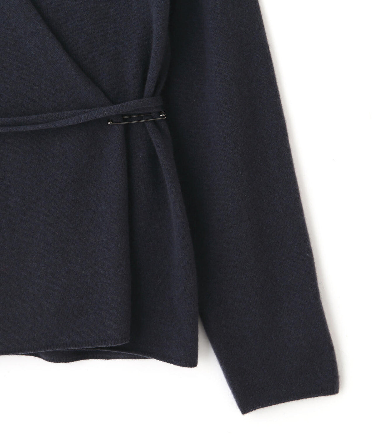 YLEVE / CASHMERE KNIT WRAP CARDIGAN
