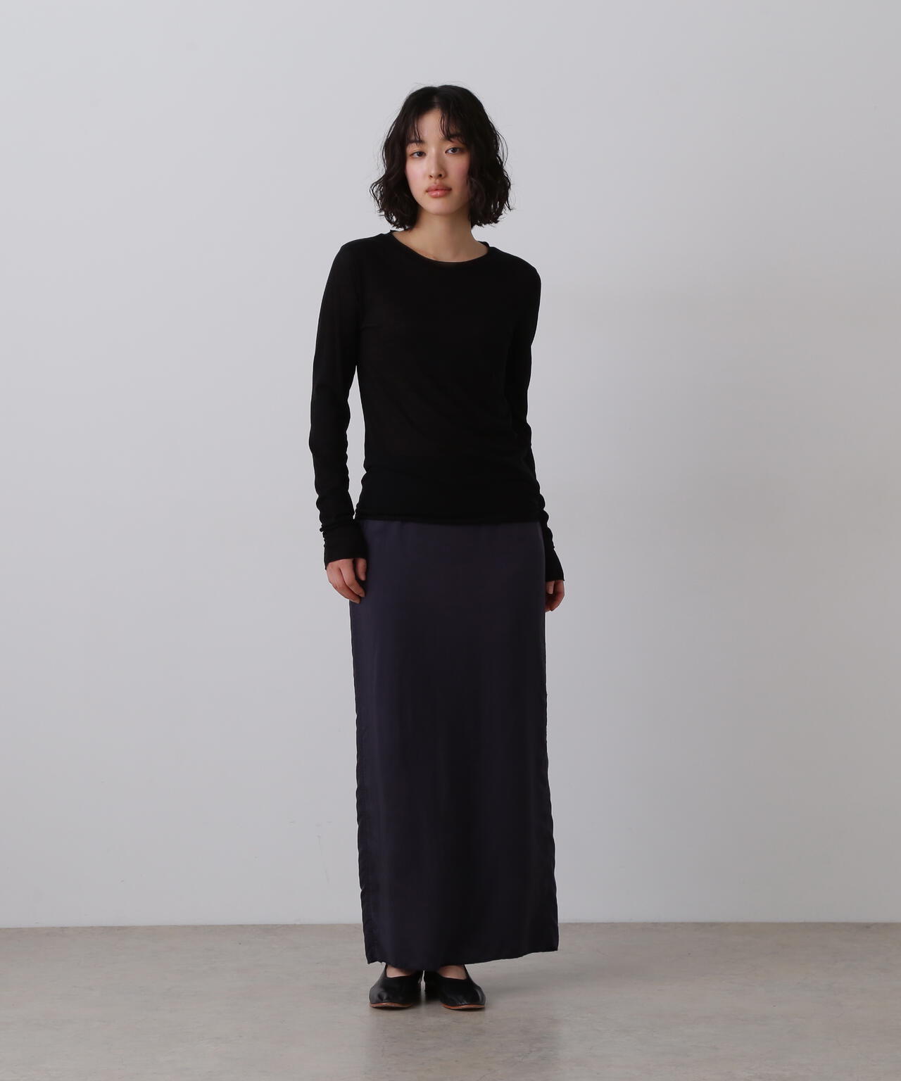 YLÈVE / COTTON SUPER HIGH-TWISTED BIO PULL OVER