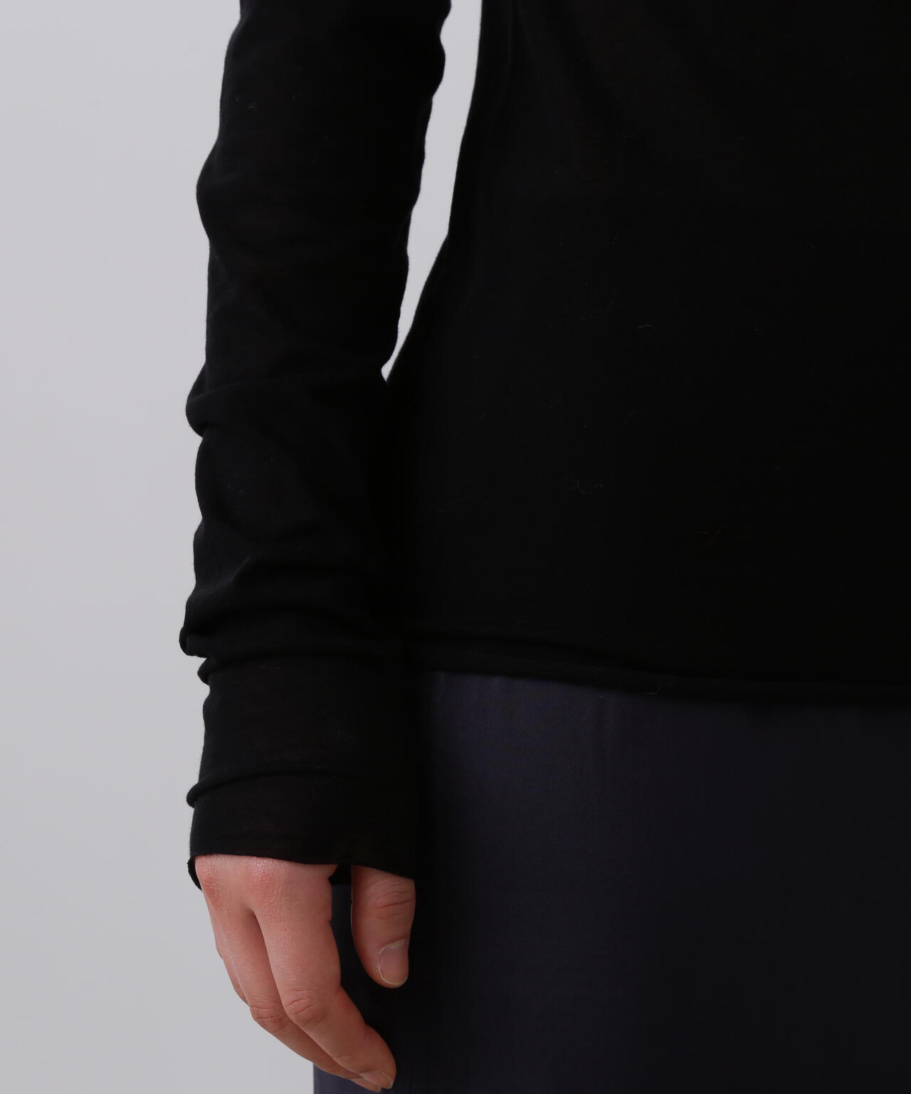 YLÈVE / COTTON SUPER HIGH-TWISTED BIO PULL OVER