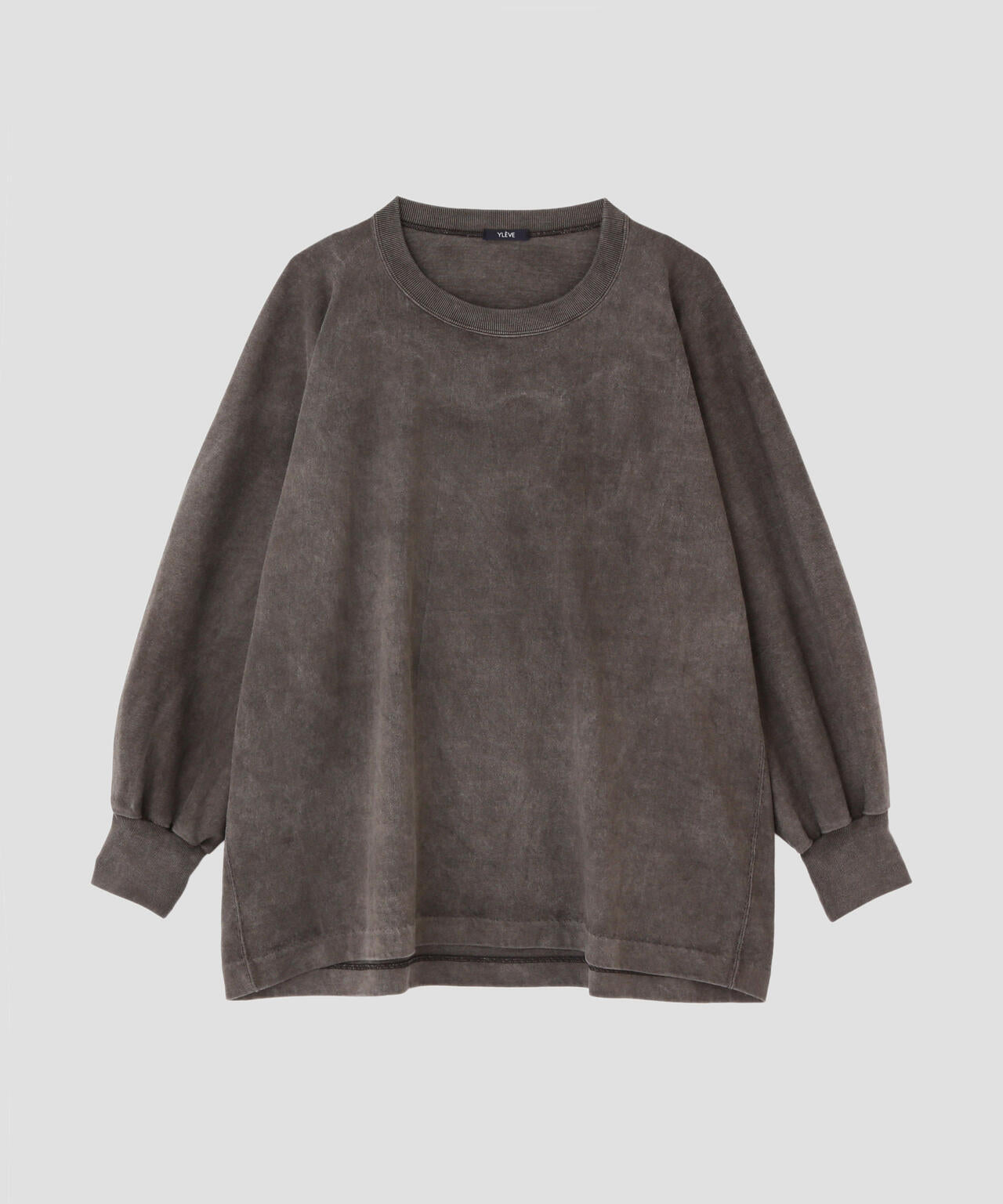 YLEVE / OPEN END COTTON PIGMENT DYE PULL OVER