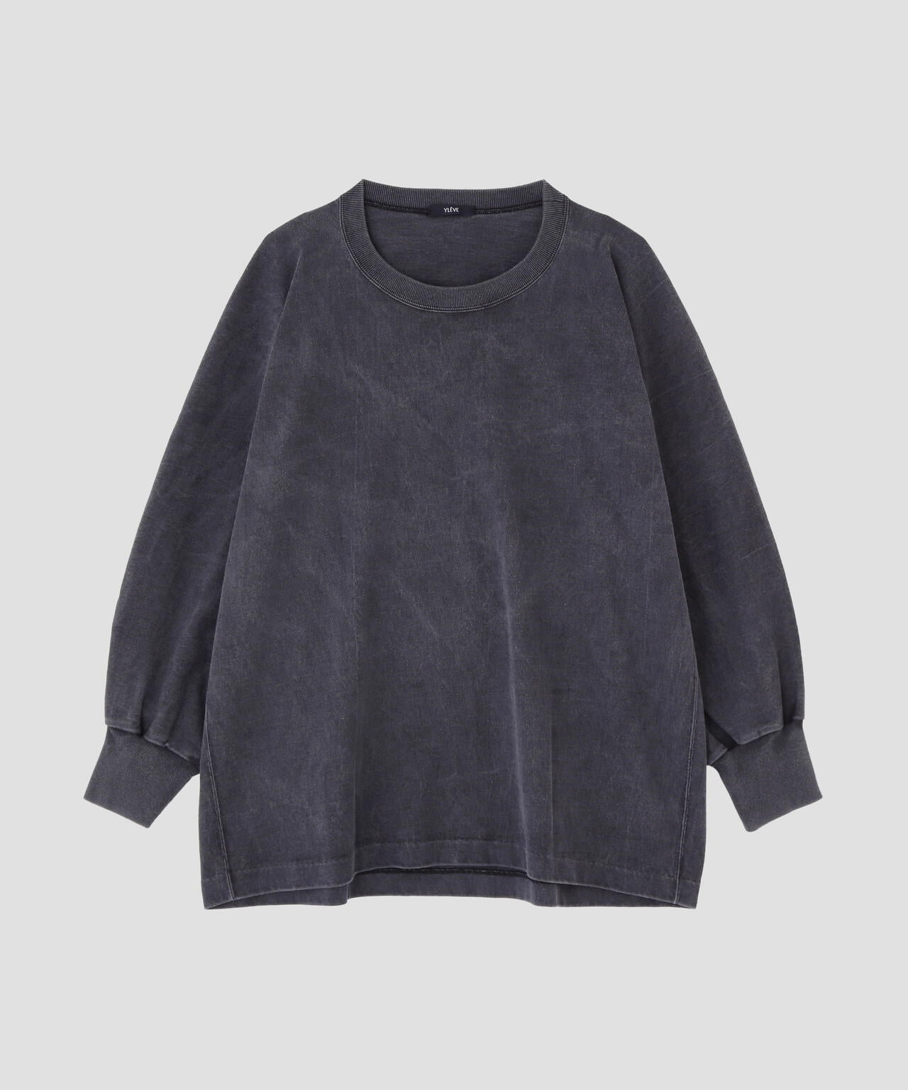YLÈVE / OPEN END COTTON PIGMENT DYE PULL OVER