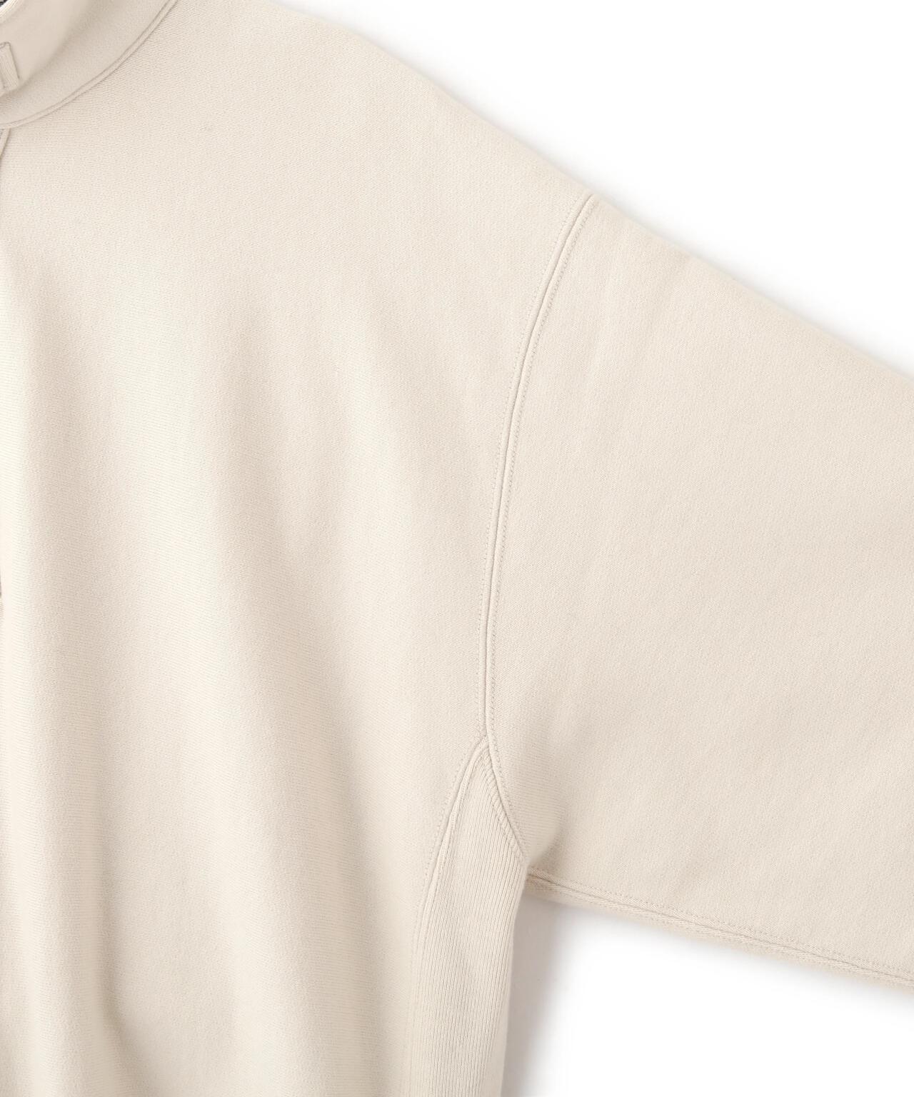 YLÈVE / HEAVY WEIGHT FLEECE BLEACH SNAP PULLOVER