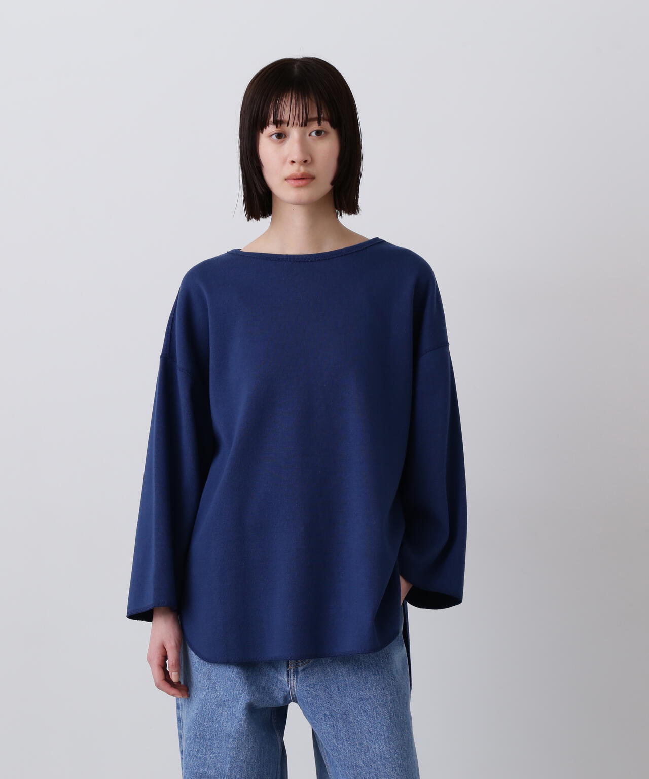 YLEVE / COTTON RIB PULLOVER BIG