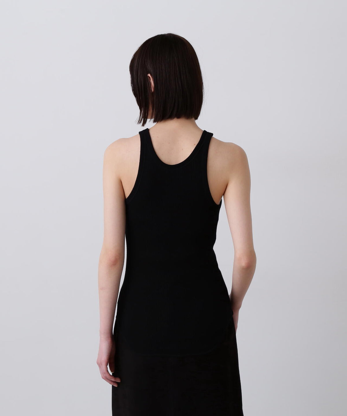 YLEVE / ORGANIC COTTON LOOP-WHEELED RIB TANK TOP