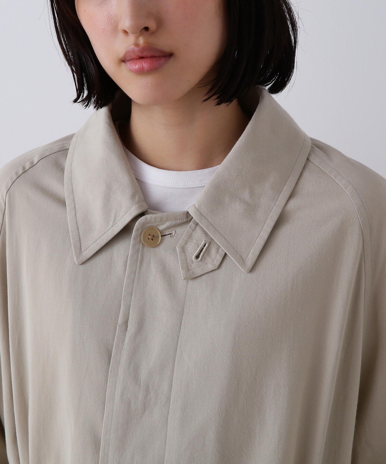 YLEVE / COTTON BREND CHAMBRAY COAT