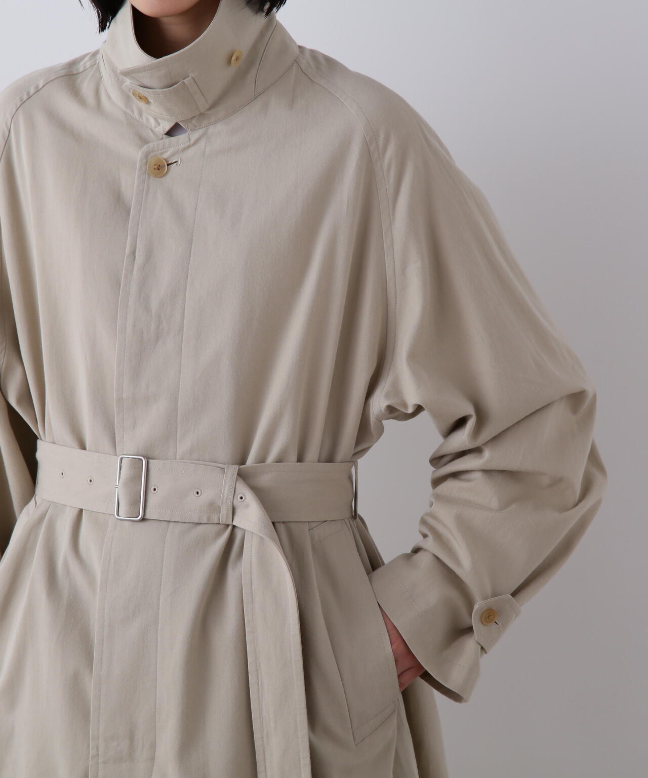 YLEVE / COTTON BREND CHAMBRAY COAT