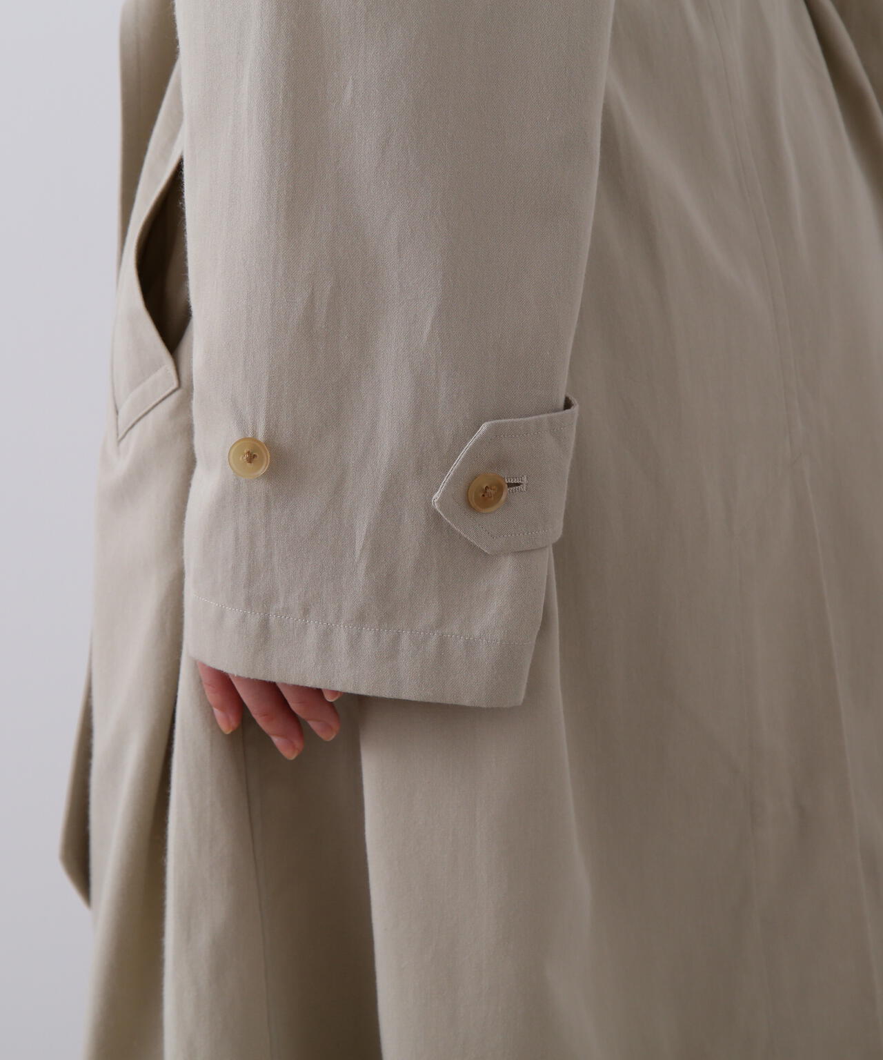 YLEVE / COTTON BREND CHAMBRAY COAT