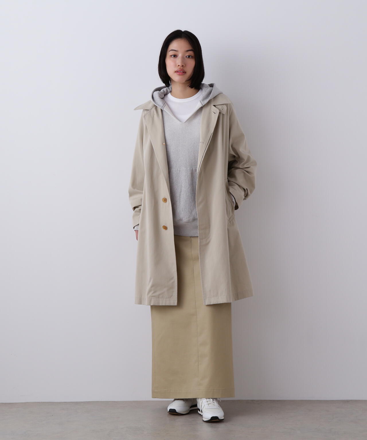 YLEVE / COTTON BREND CHAMBRAY COAT