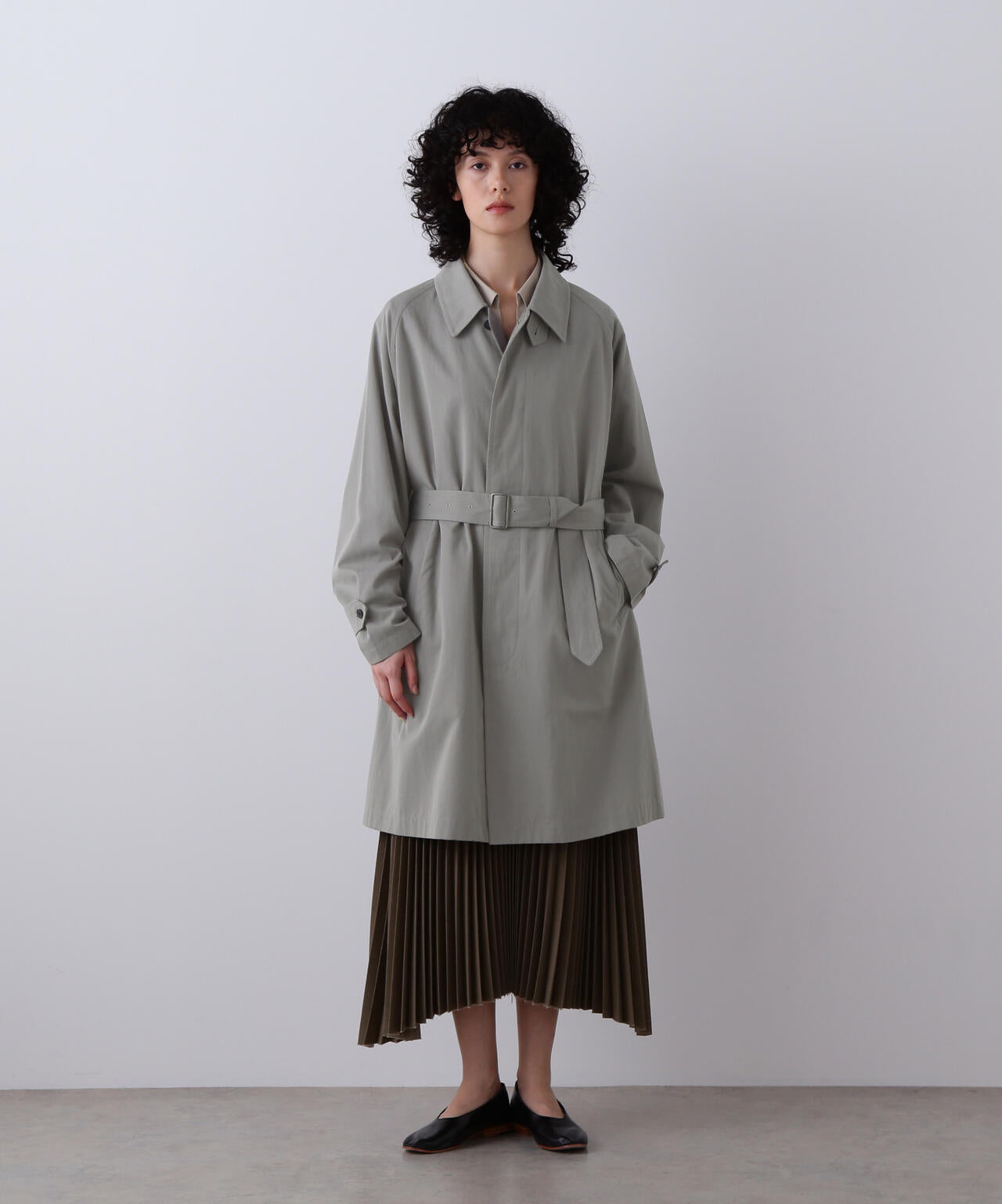 YLEVE / COTTON BREND CHAMBRAY COAT