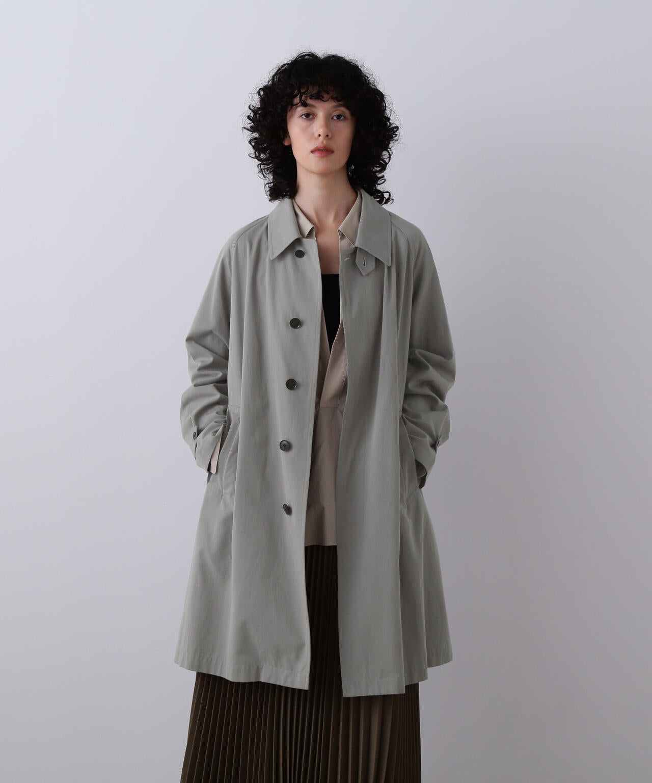 YLEVE / COTTON BREND CHAMBRAY COAT