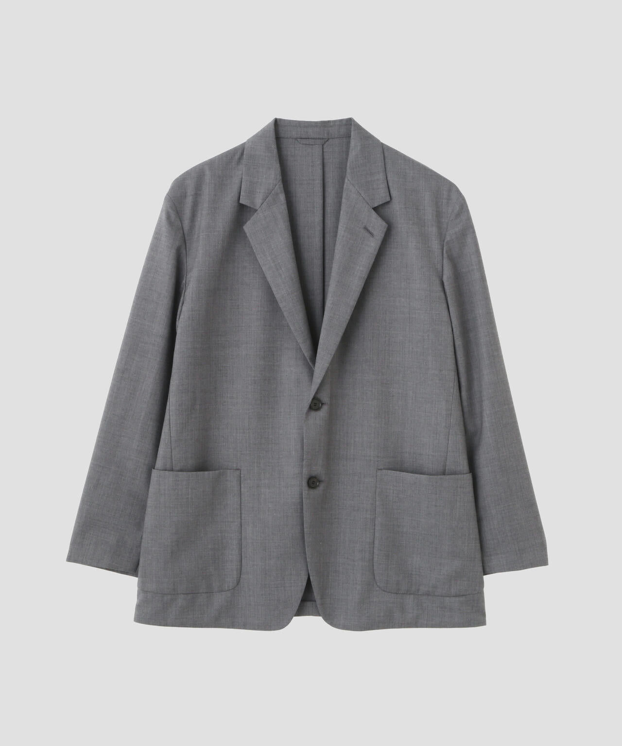 YLEVE / SUPER120'S CHAMBRAY WOOL JACKET