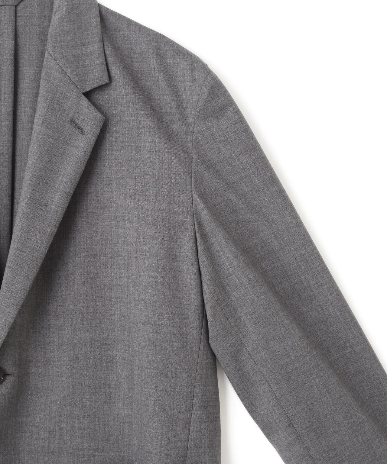 YLEVE / SUPER120'S CHAMBRAY WOOL JACKET