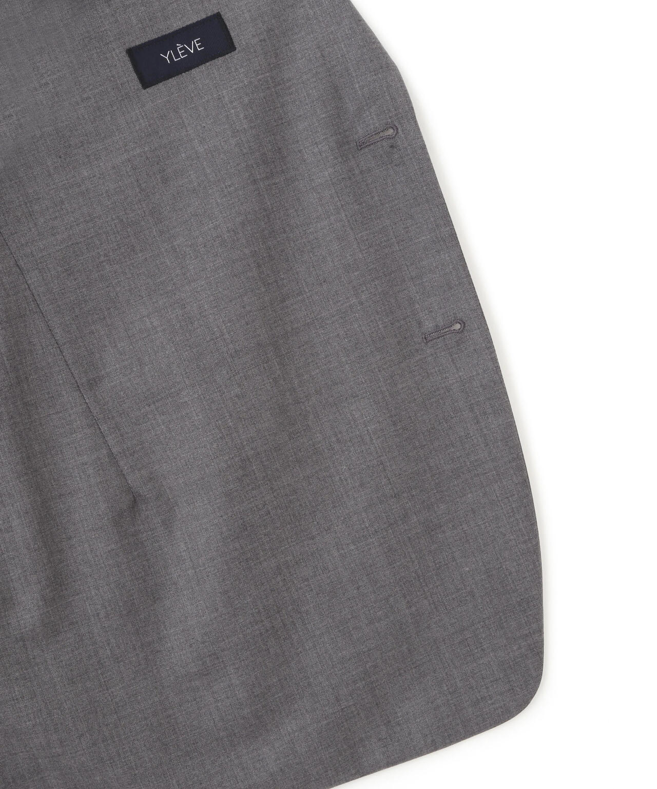 YLEVE / SUPER120'S CHAMBRAY WOOL JACKET