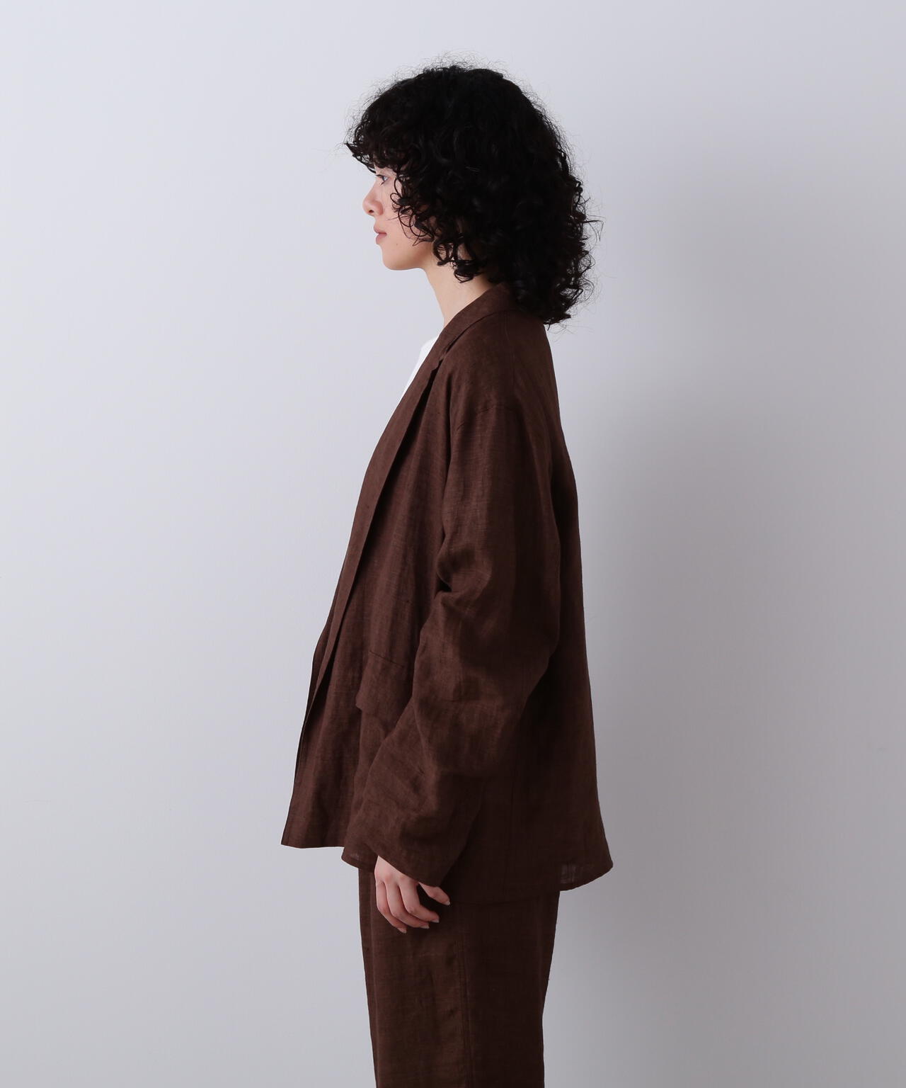 YLEVE / LINEN POPLIN JACKET