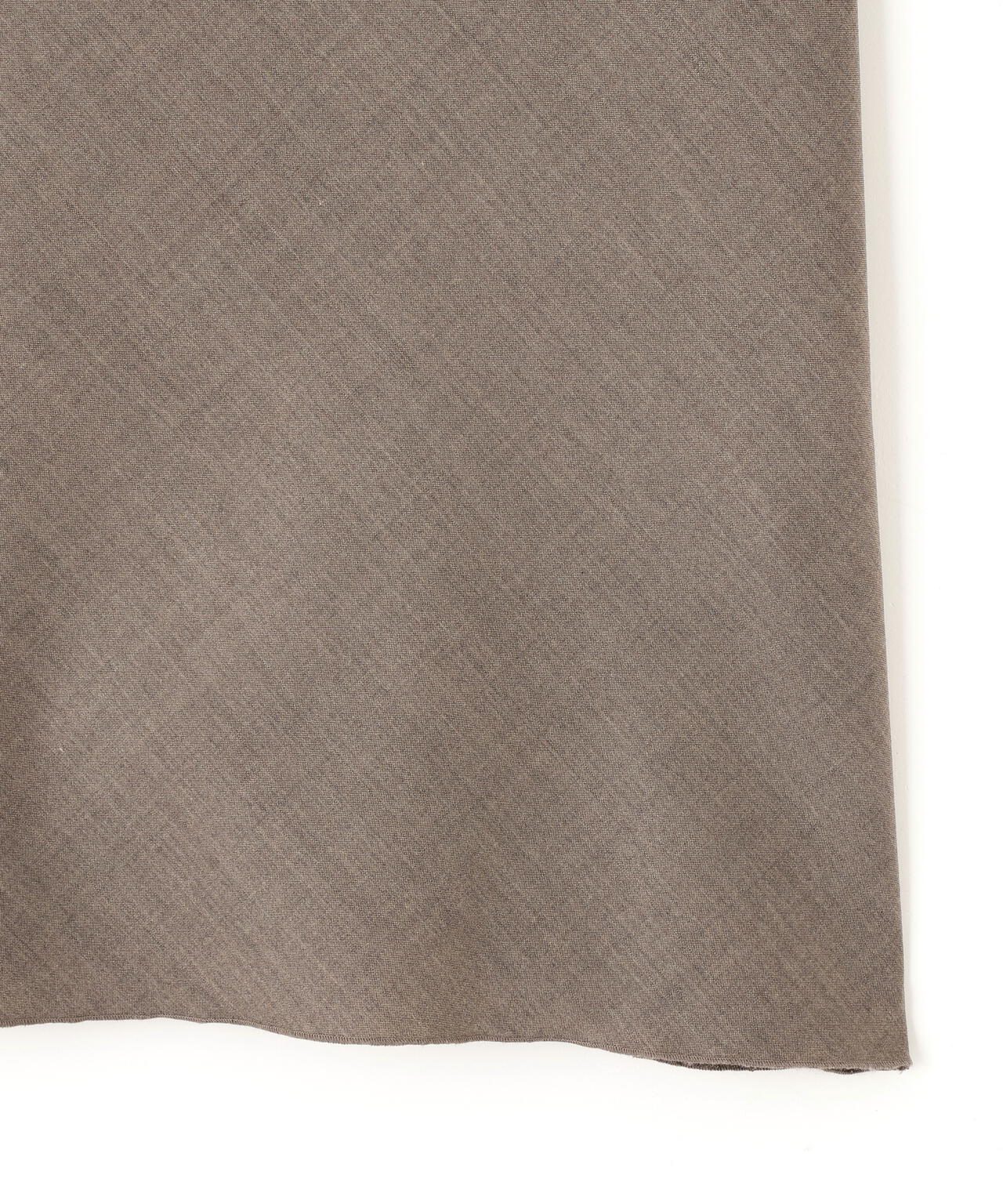 YLEVE / SUPER120'S CHAMBRAY WOOL BIAS SKIRT