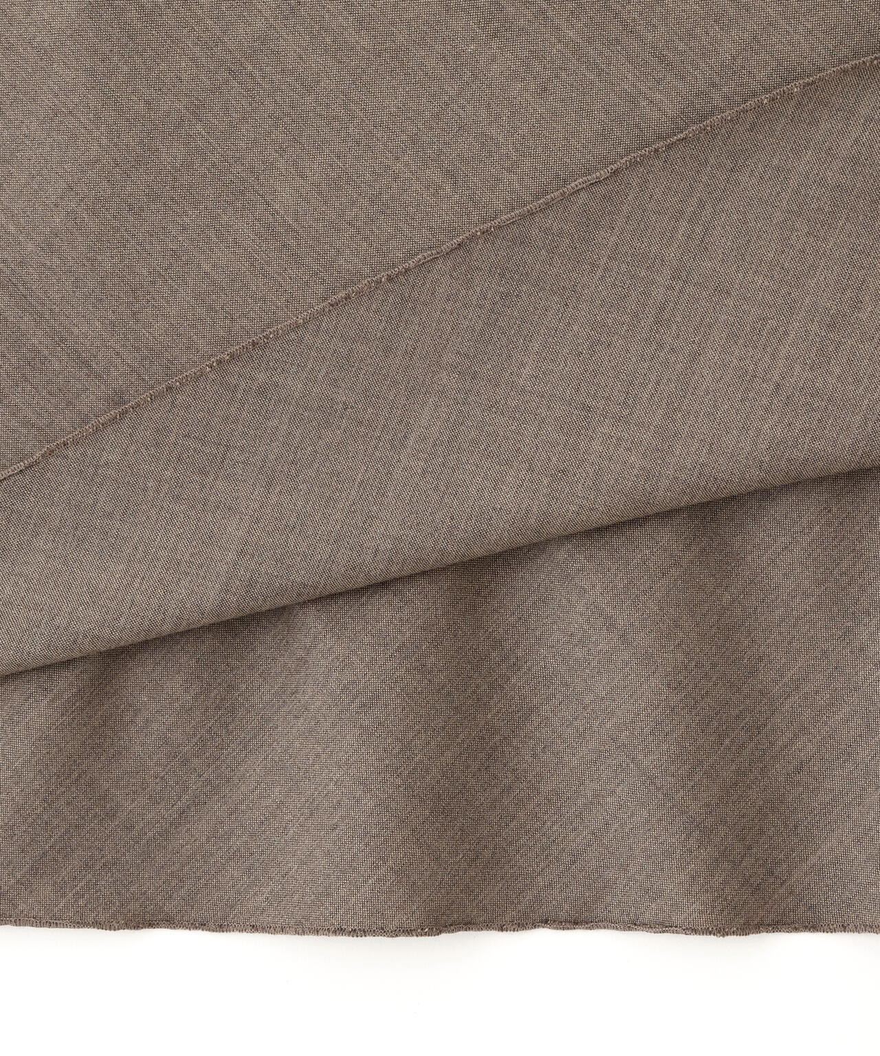 YLEVE / SUPER120'S CHAMBRAY WOOL BIAS SKIRT