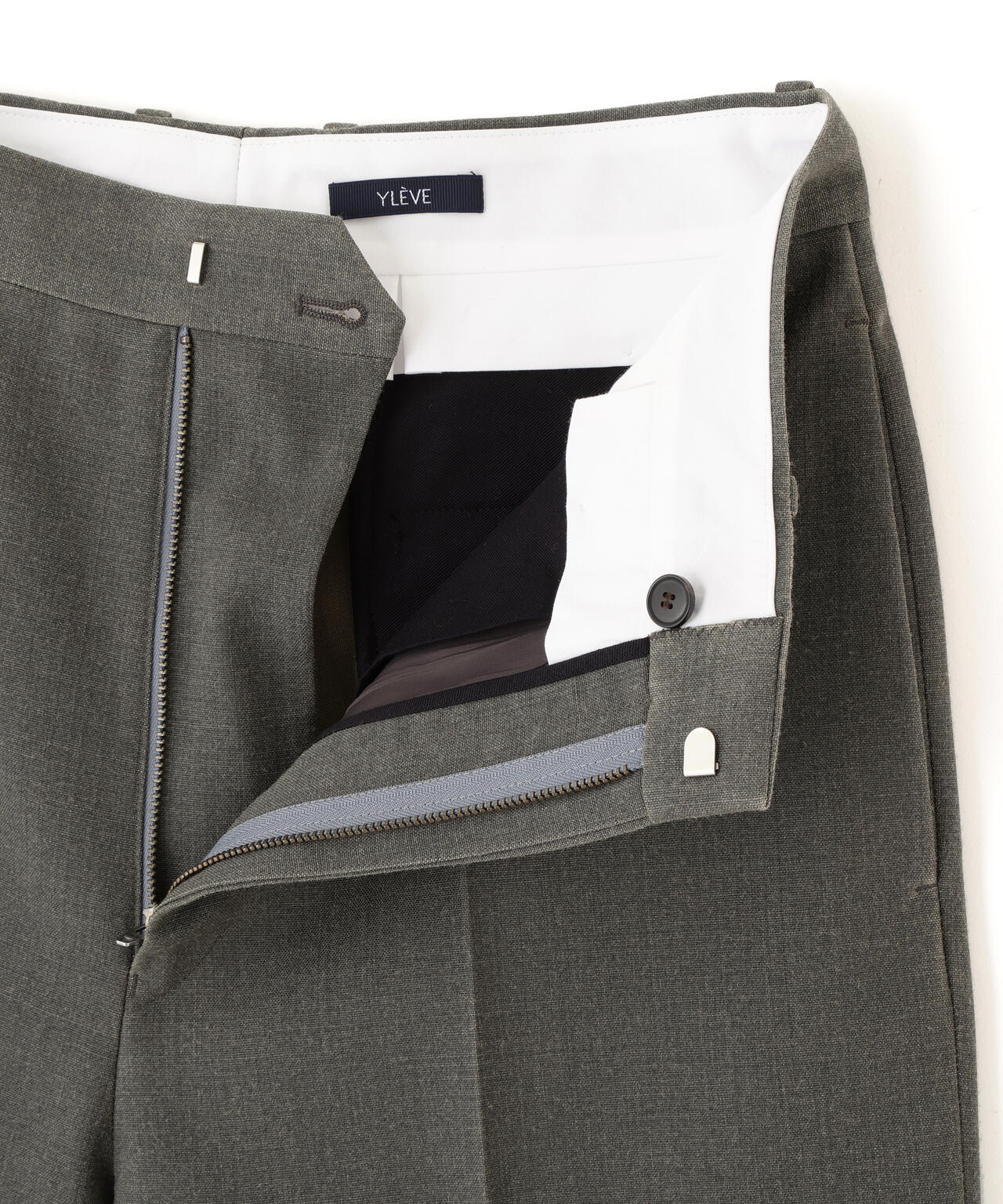 YLEVE / VINTAGE PIGMENTDYE WOOL TROUSERS