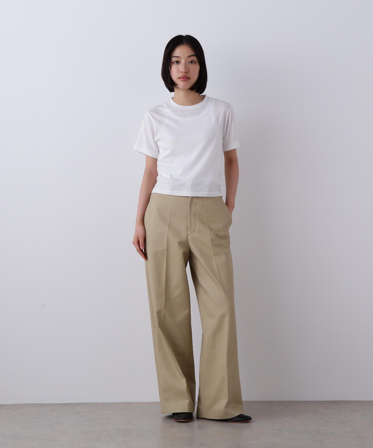 YLEVE / FINX COTTON CHINO TROUSERS