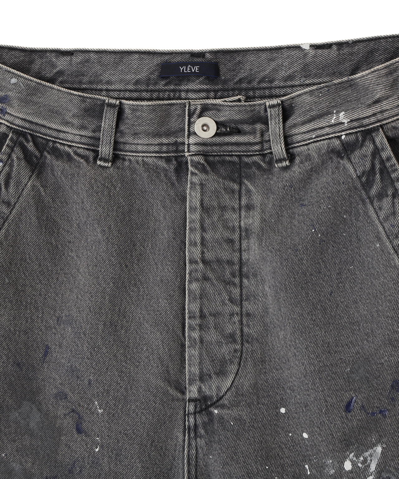 YLEVE / HAND PAINT DENIM SHORTS