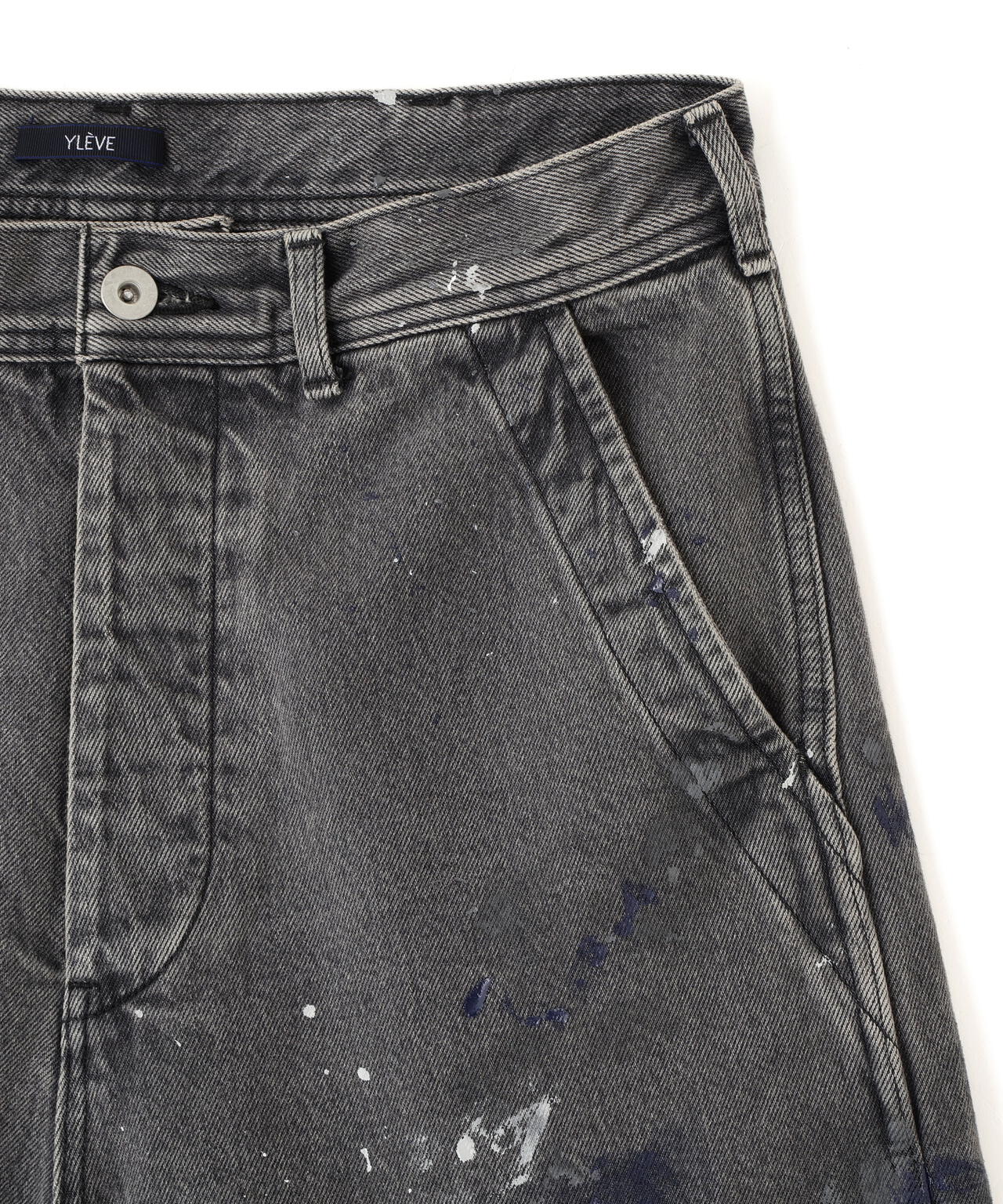 YLEVE / HAND PAINT DENIM SHORTS