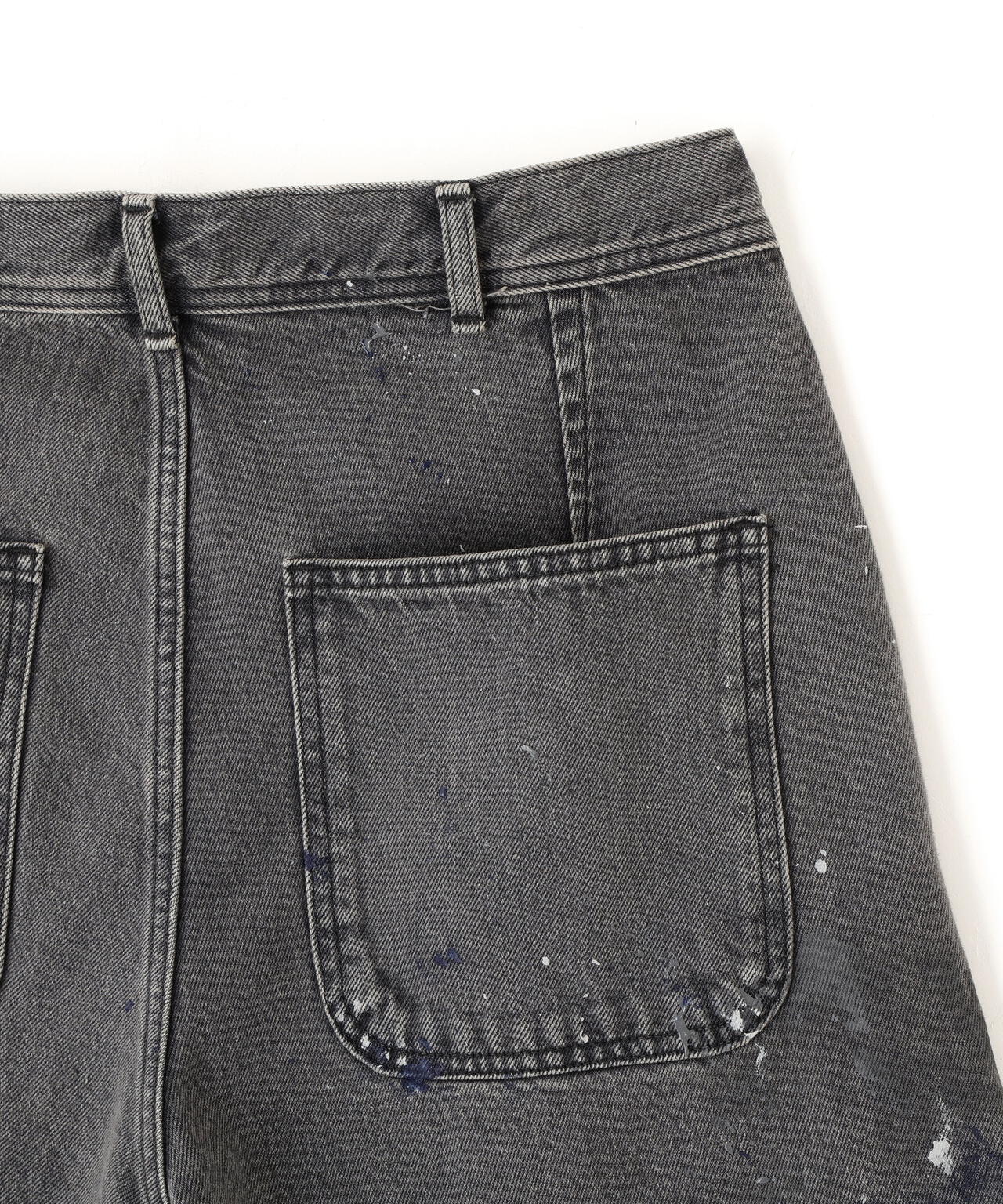 YLEVE / HAND PAINT DENIM SHORTS